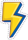 Lightning bolt sticker