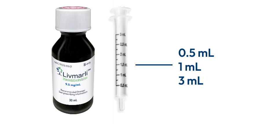 An image of oral solution vile and measuring syringe.